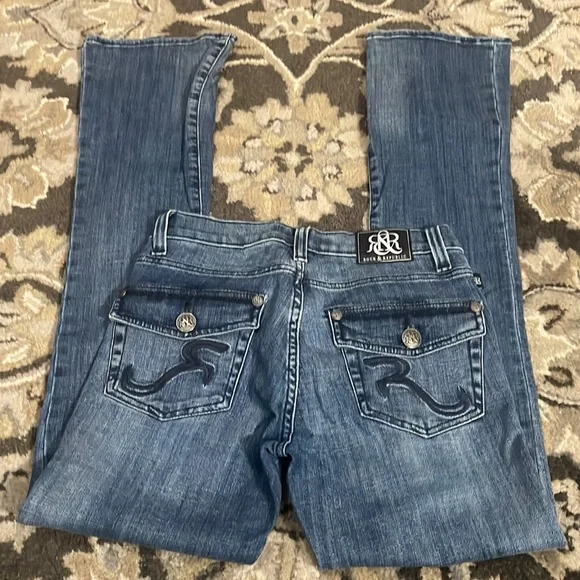 Rock & Republic Kasandra Flare Jeans size 2 M Stretch Great Condition R010353 - Picture 5 of 17